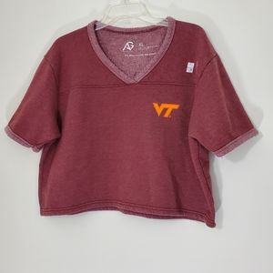 Virginia Tech Short Sleeve Logo Sweat Shirt, XL